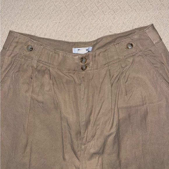 Madewell The Petite Harlow Wide-Leg Pant Seed Khaki Size 6 - Picture 11 of 15